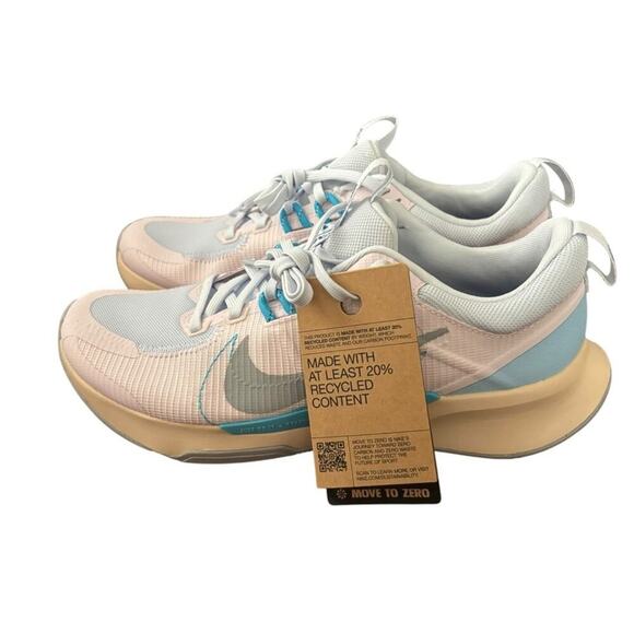 Nike Juniper Trail 2 Women’s Trail Running Shoes Pearl Pink Racer Blue Size 8 - Picture 3 of 11